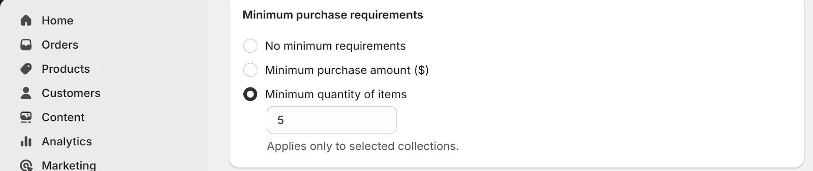 Step 6: Establish Minimum Requirements for the Discount